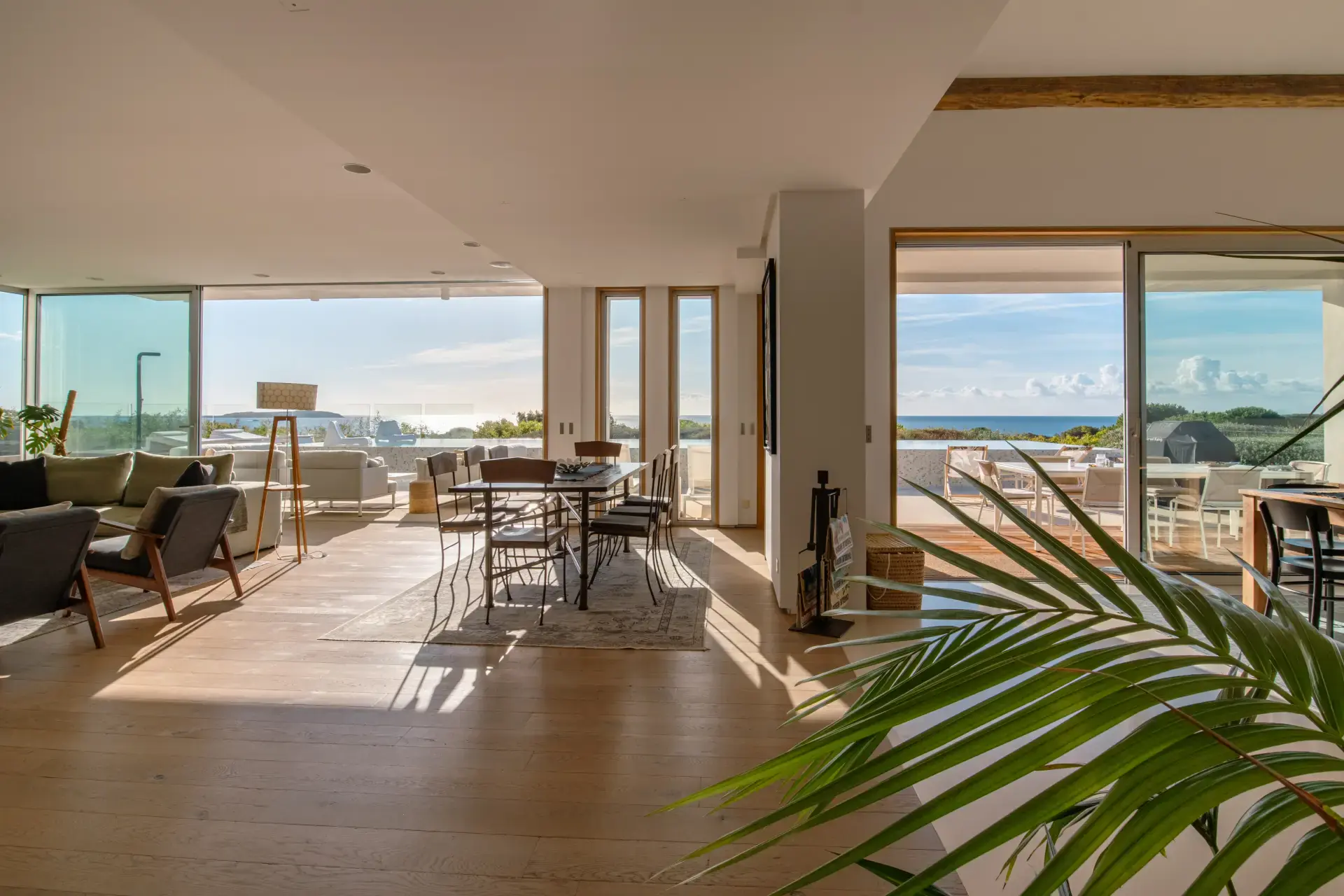 Salon avec vue mer panoramique, Villa Azaitu Porto-Vecchio